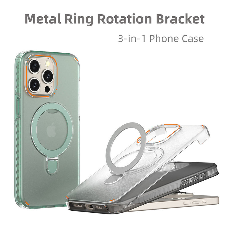 New Colorful Magnetic Bracket Phone Case with Holder Stand