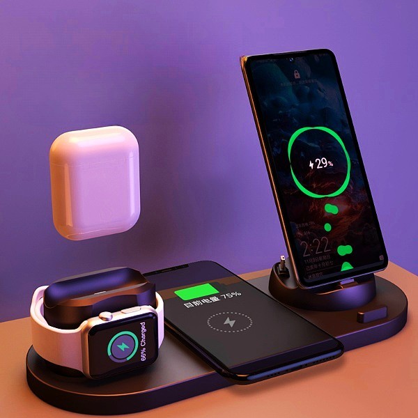 6 in 1 Wireless Charging Station